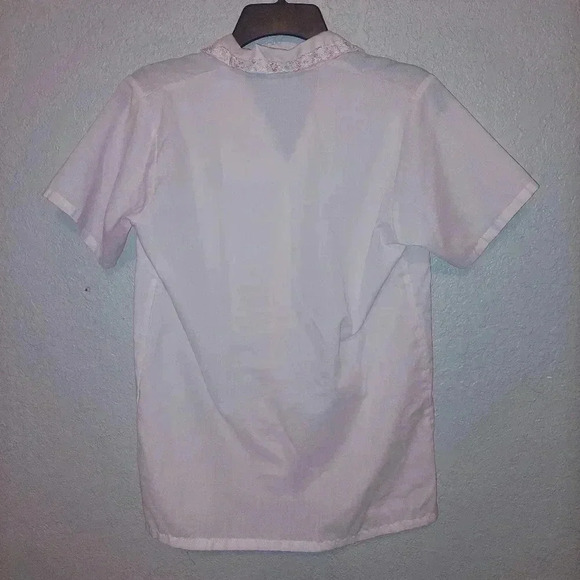 Carole Vintage Polyester Cotton Size 32 Small Pajamas Pink with Floral Accents - Picture 3 of 10